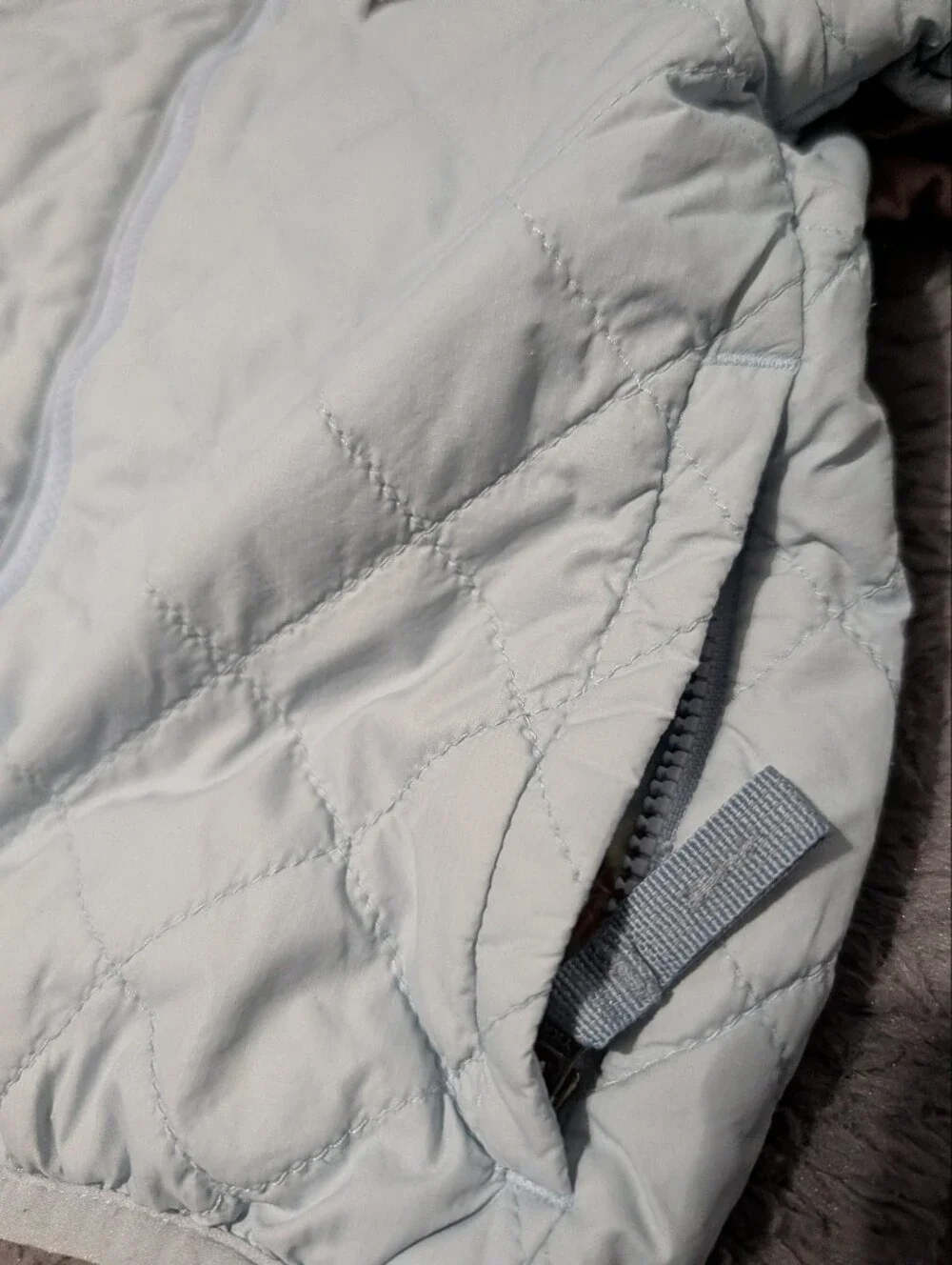 Patagonia Kids Light Blue Quilted Puffer Jacket